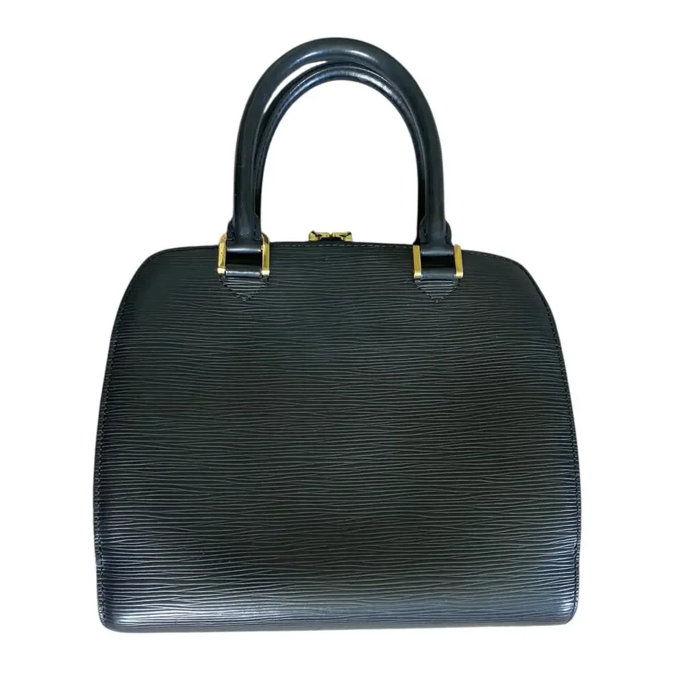 Louis Vuitton Pont Neuf Black Noir Epi Leather Handbag Purse Vintage Luxury Bag - Picture 6 of 16